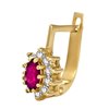 Kolczyki z rubinami i brylantami 0,30ct - KK/008b