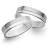Obrączki ślubne z białego złota o szerokości 5mm - OB/009