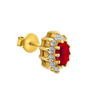 Kolczyki z rubinami i brylantami 0,30ct - KK/010b