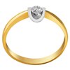 Pierścionek zaręczynowy z żółtego złota z brylantem 0,08ct - PB/039b