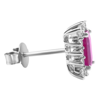 Kolczyki z rubinami i brylantami 0,34ct - KK/011b