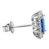 Kolczyki z szafirami i brylantami 0,34ct - KK/011c