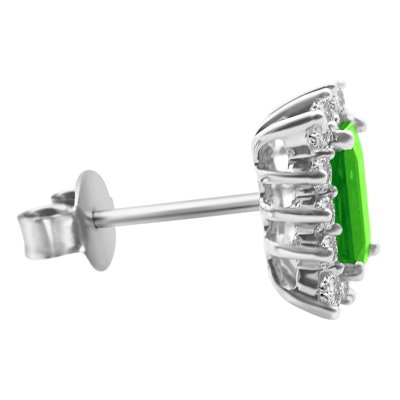Kolczyki ze szmaragdami i brylantami 0,34ct - KK/011d