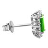 Kolczyki ze szmaragdami i brylantami 0,34ct - KK/011d