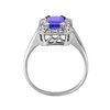 Pierścionek zaręczynowy z tanzanitem i brylantami 0,18ct - PK/021e
