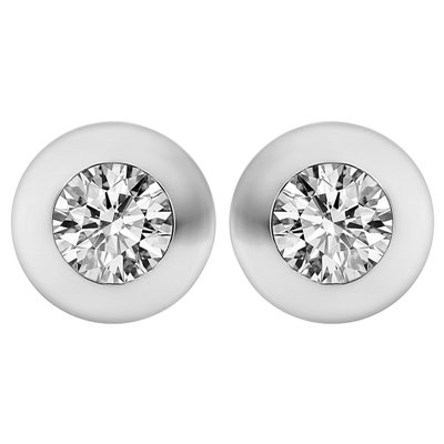 Kolczyki z białego złota z brylantami 0,40ct - KB/002a