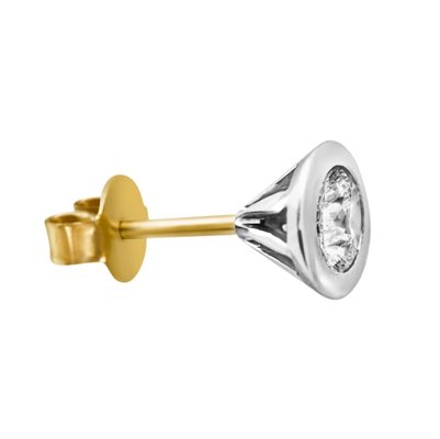 Kolczyki z żółtego złota z brylantami 0,40ct - KB/002b