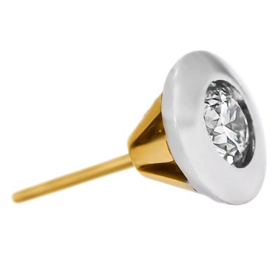 Kolczyki z żółtego złota z brylantami 0,40ct - KB/002b