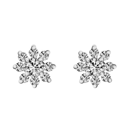 Kolczyki z białego złota z brylantami 0,26ct - KB/007a