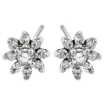 Kolczyki z białego złota z brylantami 0,26ct - KB/007a