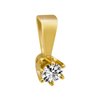 Zawieszka z żółtego złota z brylantem 0,08ct - ZB/001b