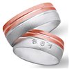 Obrączki ślubne z biało - czerwonego złota 8mm - O2K/087