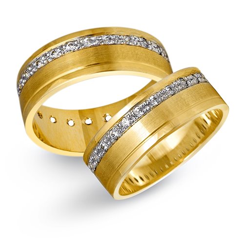 Obrączki ślubne z żółtego złota o szerokości 7mm - OZ/082