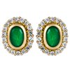Kolczyki ze szmaragdami i brylantami 0,42ct - KK/017