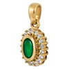 Zawieszka ze szmaragdem i brylantami 0,21ct - ZK/014