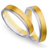 Obrączki ślubne z żółtego i białego złota 5mm - O2K/099