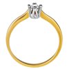 Pierścionek zaręczynowy z żółtego złota z brylantami 0,13ct - PB/055