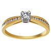 Pierścionek zaręczynowy z żółtego złota z brylantami 0,35ct - PB/060