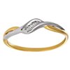 Pierścionek zaręczynowy z żółtego złota z brylantami 0,03ct - PB/065