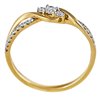 Pierścionek zaręczynowy z żółtego złota z brylantami 0,21ct - PB/079