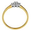 Pierścionek zaręczynowy z żółtego złota z brylantami 0,18ct - PB/082