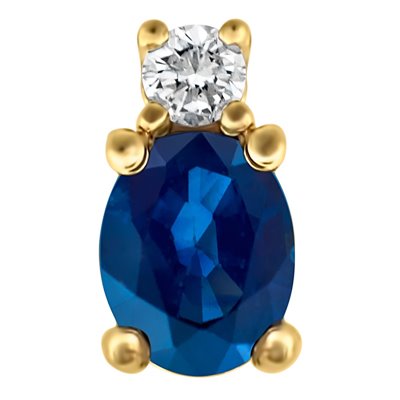 Kolczyki z szafirami i brylantami 0,06ct - KK/019