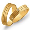 Obrączki ślubne z żółtego złota o szerokości 5mm - OZ/052