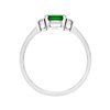 Pierścionek zaręczynowy ze szmaragdem i brylantami 0,07ct - PK/005d