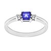 Pierścionek zaręczynowy z tanzanitem i brylantami 0,07ct - PK/005e