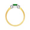 Pierścionek zaręczynowy ze szmaragdem i  brylantami 0,07ct - PK/006d