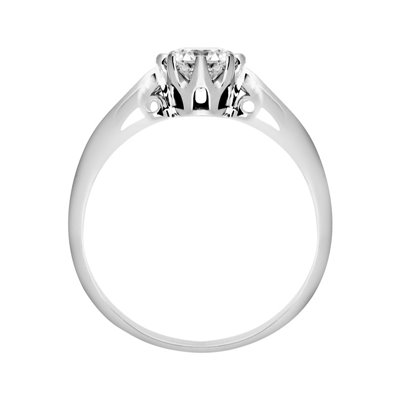 Pierścionek zaręczynowy z białego złota z brylantami 0,26ct - PB/002a