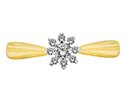 Pierścionek zaręczynowy z żółtego złota z brylantami 0,13ct - PB/003b
