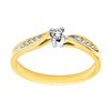 Pierścionek zaręczynowy z żółtego złota z brylantami 0,15ct - PB/009b