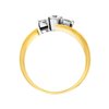 Pierścionek zaręczynowy z żółtego złota z brylantami 0,33ct - PB/013b