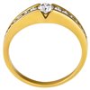 Pierścionek zaręczynowy z żółtego złota z brylantami 0,44ct - PB/015b
