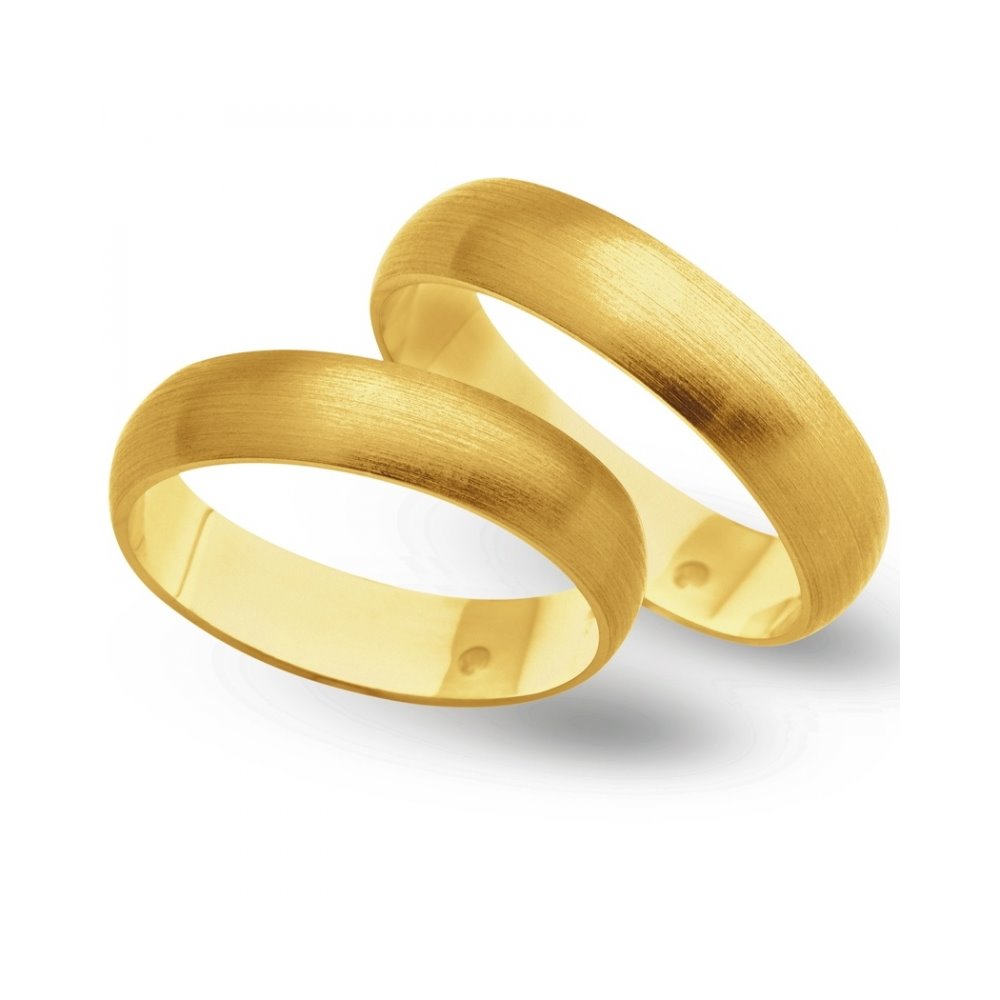 Obrączki ślubne z żółtego złota o szerokości 5mm - OZ/024