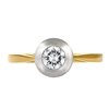 Pierścionek zaręczynowy z żółtego złota z brylantem 0,20ct - PB/031b