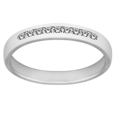 Pierścionek zaręczynowy z białego złota z brylantami 0,15ct - PB/033a