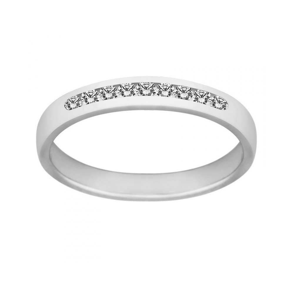 Pierścionek zaręczynowy z białego złota z brylantami 0,15ct - PB/033a