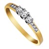 Pierścionek zaręczynowy z żółtego złota z brylantami 0,55ct - PB/035b