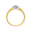 Pierścionek zaręczynowy z żółtego złota z brylantami 0,22ct - PB/038b