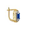 Kolczyki z szafirami i brylantami 0,36ct - KK/006c